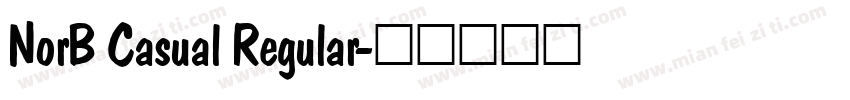 NorB Casual Regular字体转换